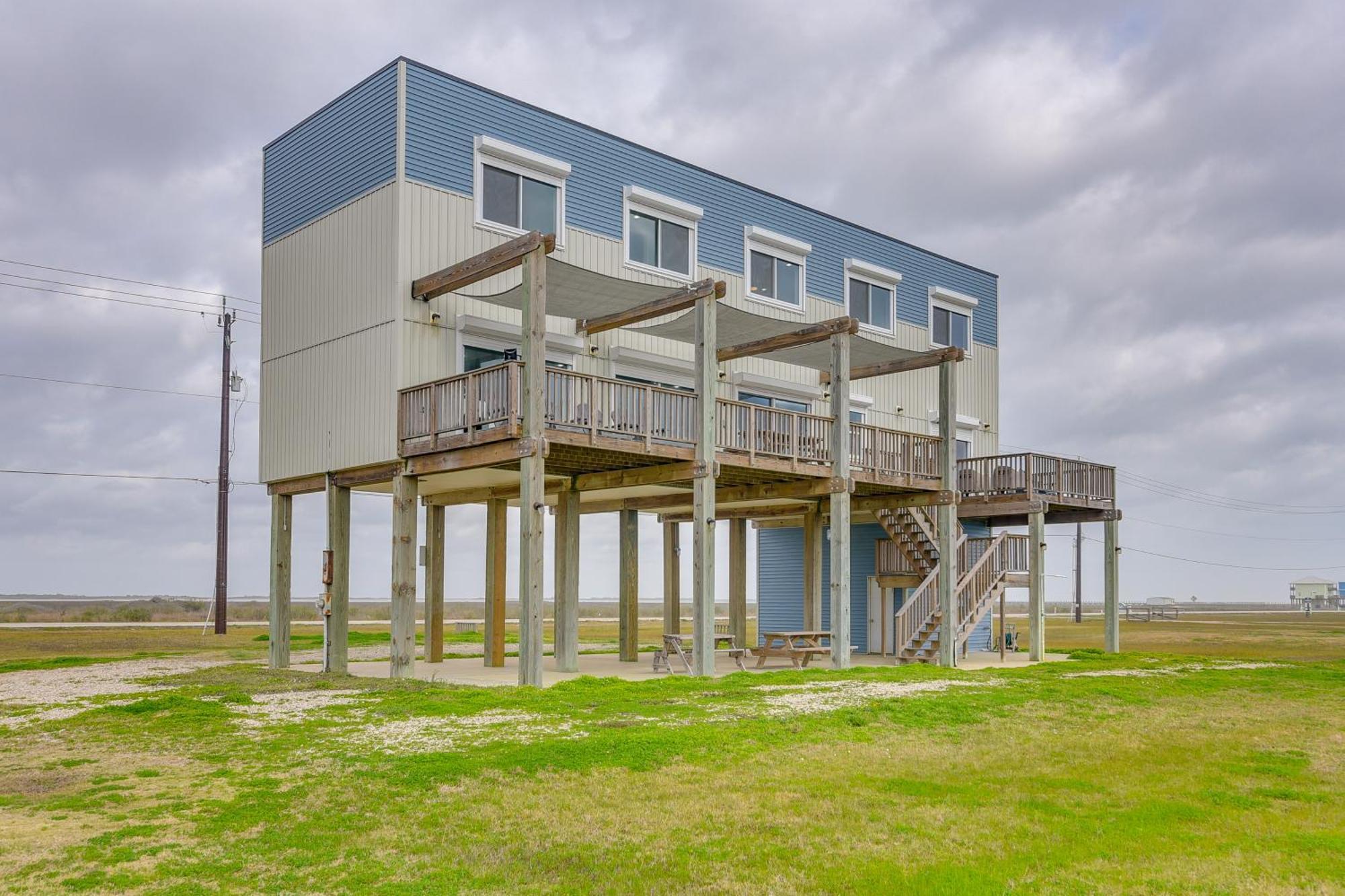 Ocean-View Surfside Home With Boardwalk To Beach! Surfside Beach Dış mekan fotoğraf